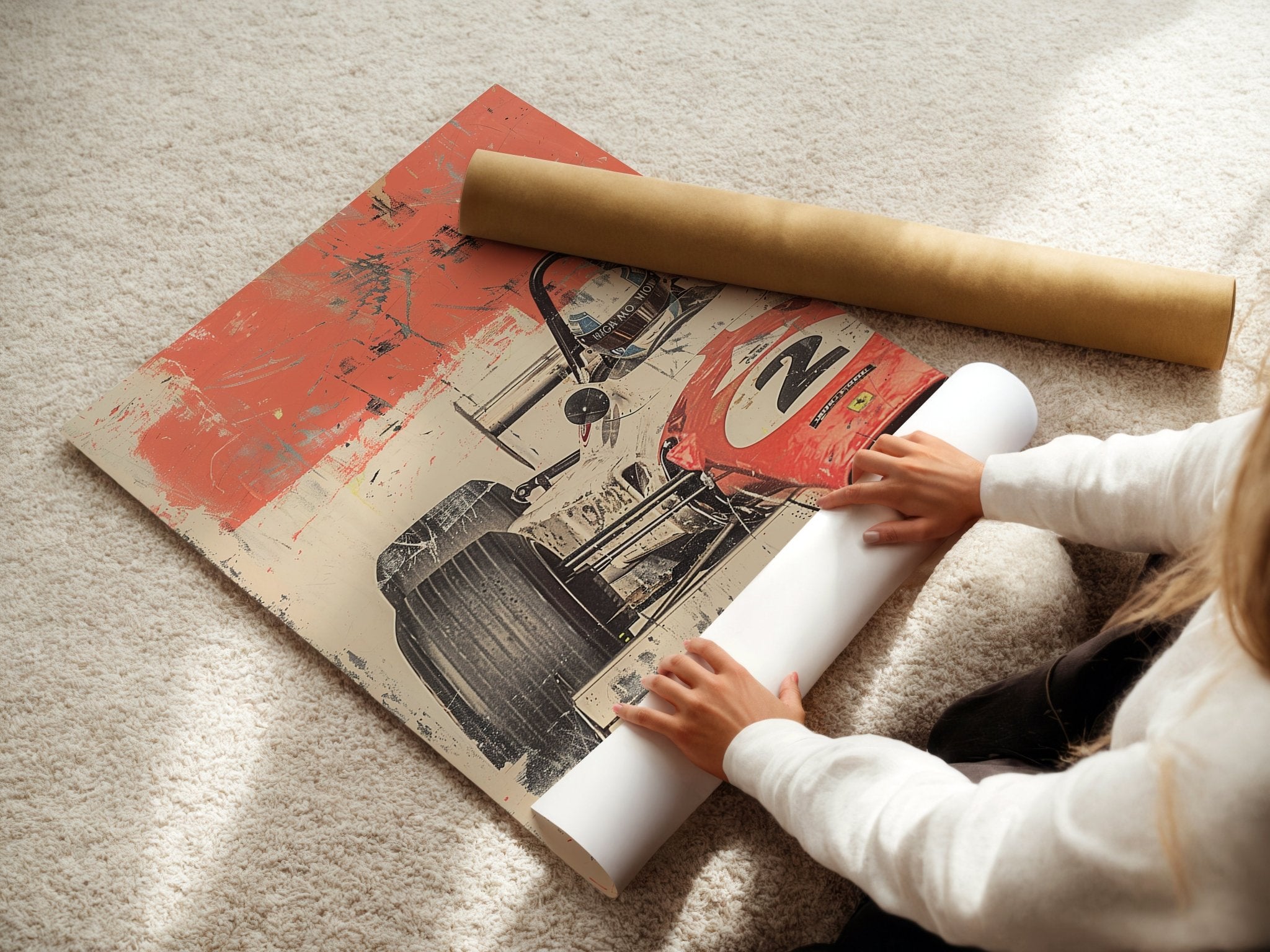 Retro Formula One Car Poster - Just Great Posters