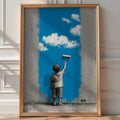 Child Painting the Sky Street Art - Just Great Posters