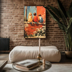 Childhood Summer Wall– Vibrant Whimsical Kids Sitting Print - Just Great Posters
