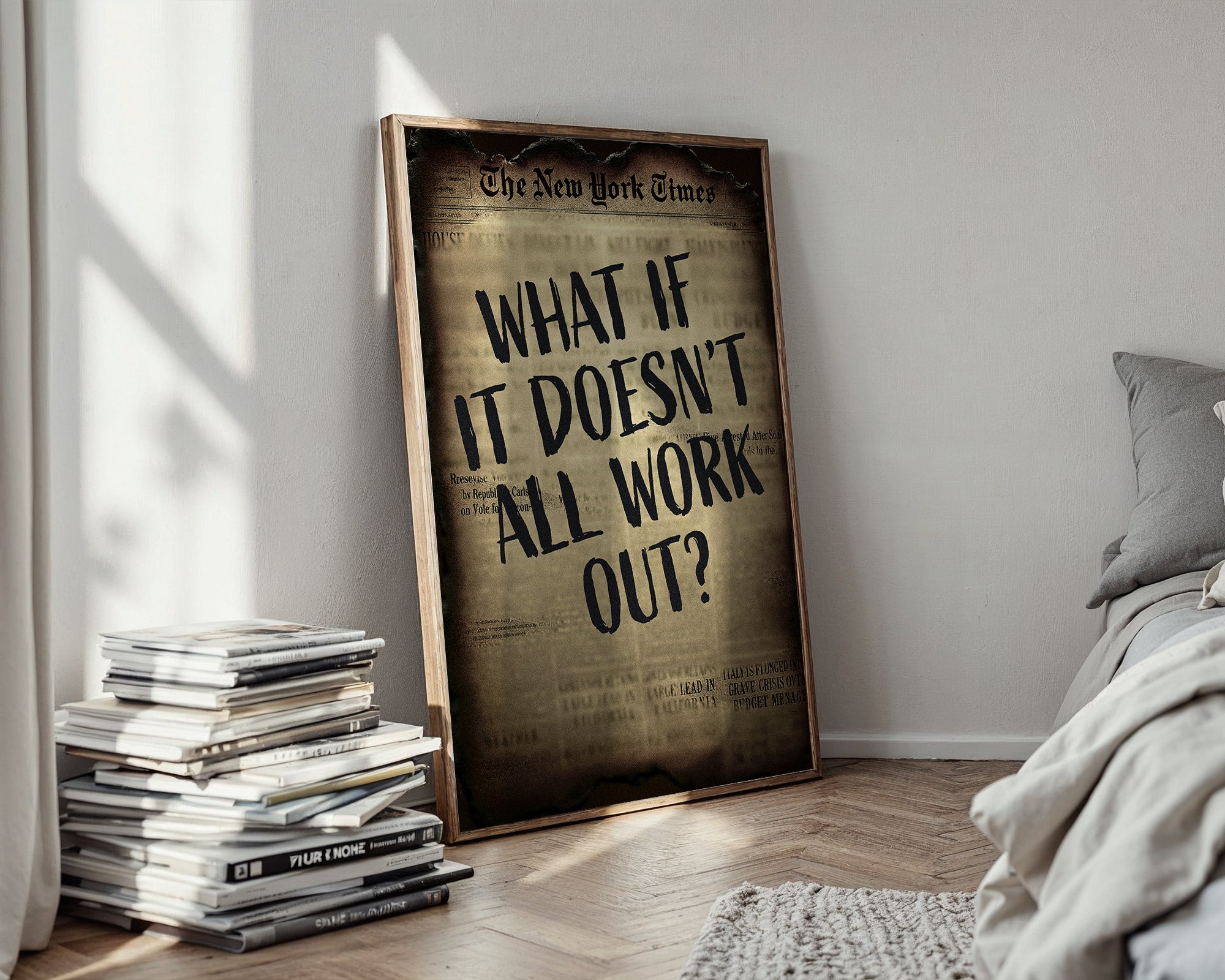 What If It Doesn't All Work Out? - Just Great Posters
